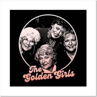 Golden Girls Thank You For Being a Friend - Gradients Drawing Artwork Posters and Art